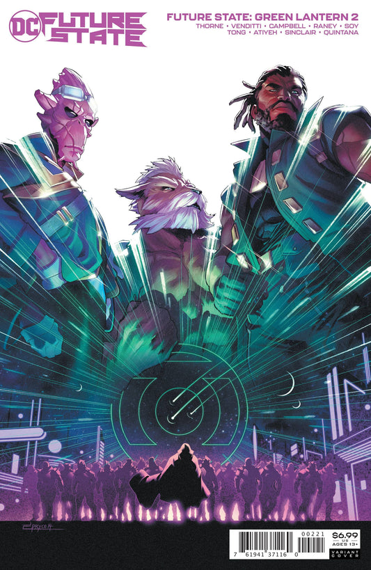 DC COMICS COMIC BOOK FUTURE STATE GREEN LANTERN #2 CARDSTOCK VAR ED