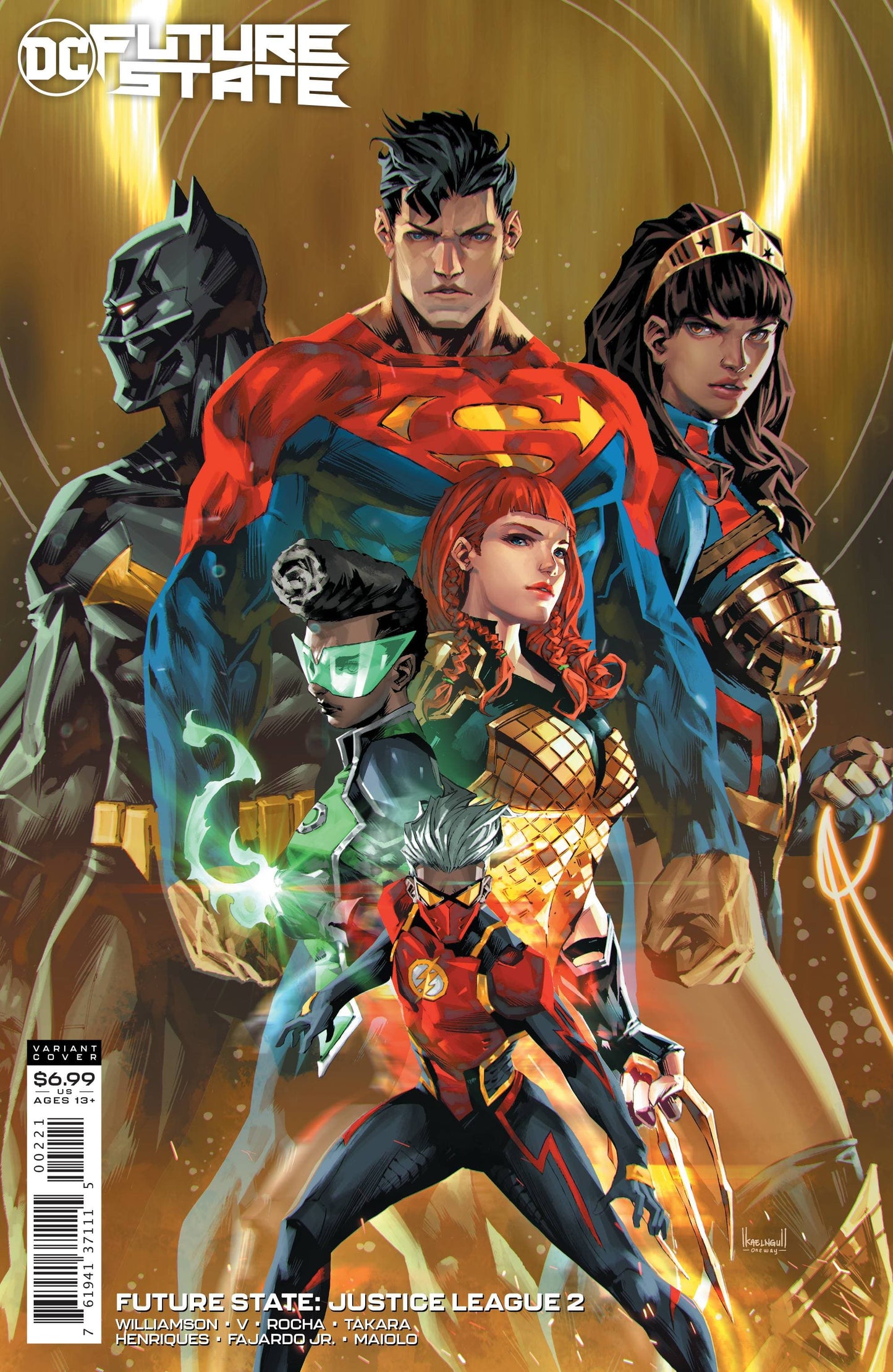 DC COMICS COMIC BOOK FUTURE STATE JUSTICE LEAGUE #2 CARDSTOCK VAR ED