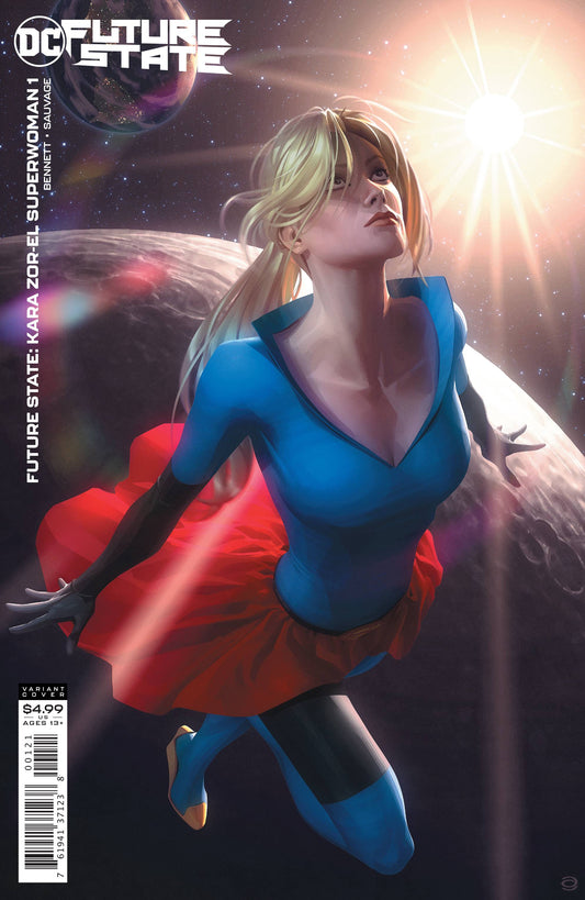 DC COMICS COMIC BOOK FUTURE STATE KARA ZOR EL SUPERWOMAN #1 CARD STOCK VAR ED
