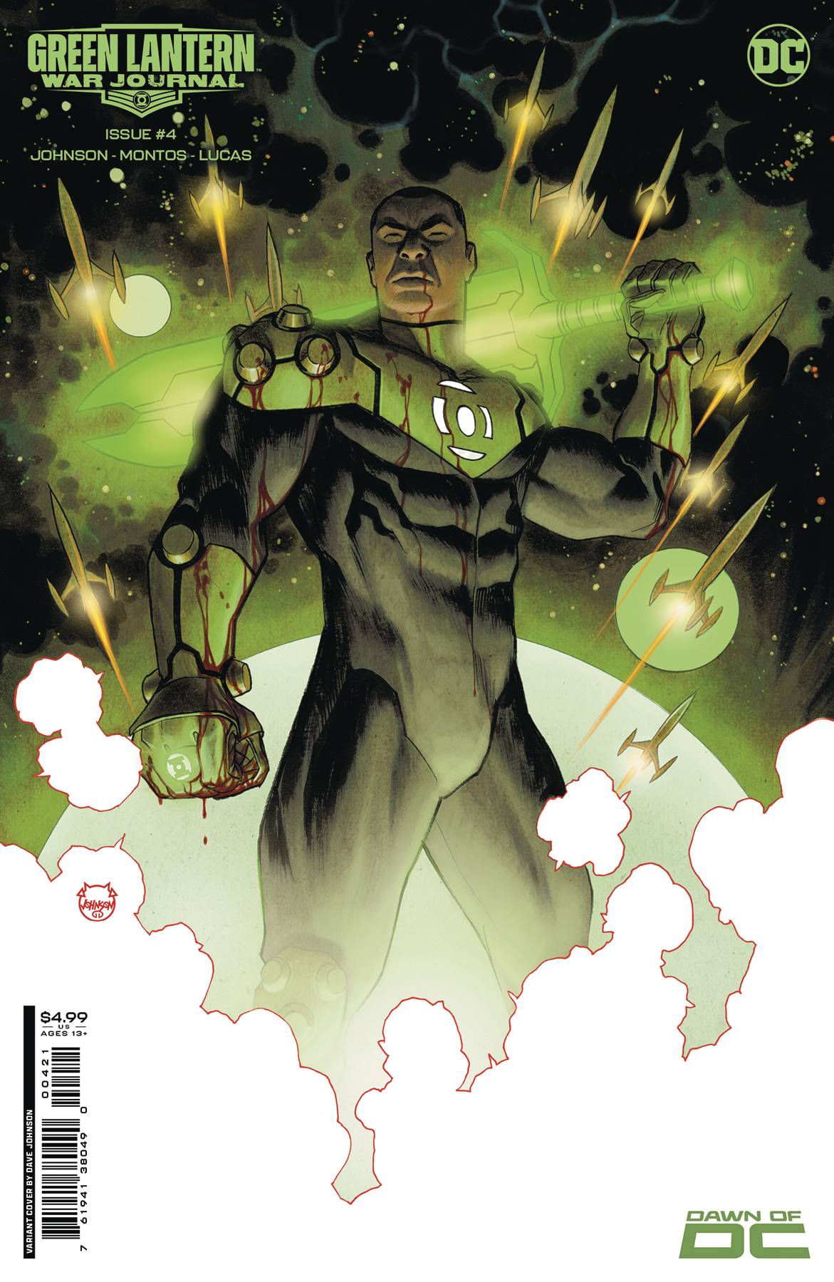 DC COMICS COMIC BOOK GREEN LANTERN WAR JOURNAL #4 CVR B DAVE JOHNSON CSV