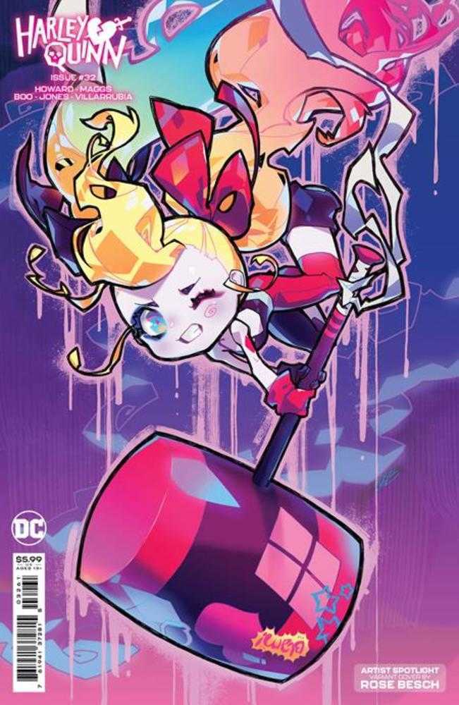 DC Comics COMIC BOOK Harley Quinn #32 Cover C Rose Besch Creator Card Stock Variant