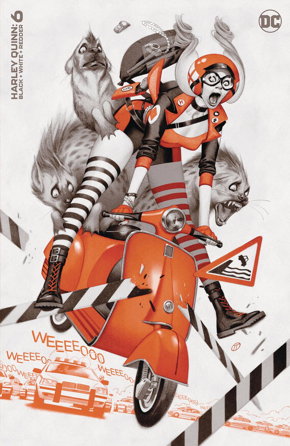 DC COMICS COMIC BOOK HARLEY QUINN BLACK WHITE REDDER #6 (OF 6) CVR B TEDESCO VAR