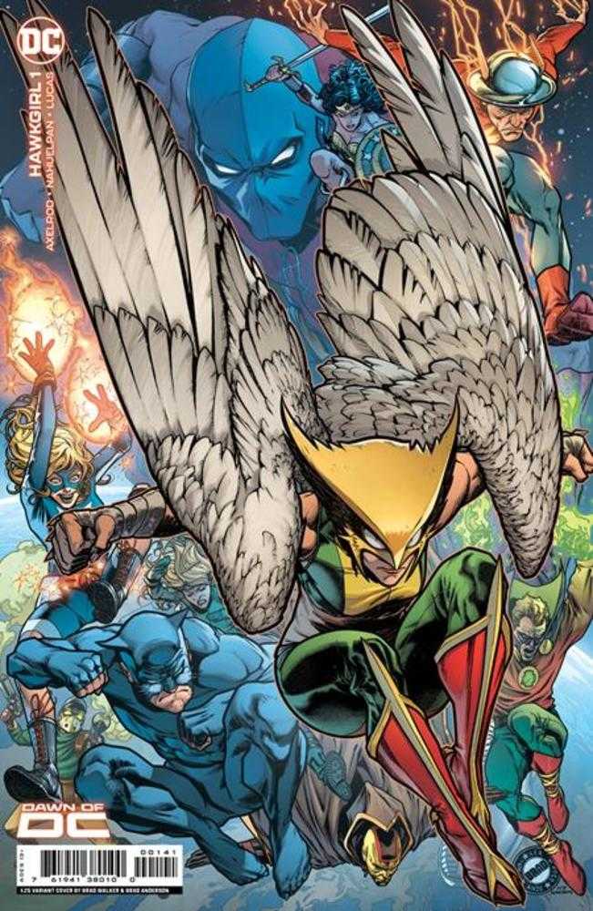 DC Comics COMIC BOOK Hawkgirl #1 (Of 6) Cover D 1 in 25 Brad Walker Card Stock Variant