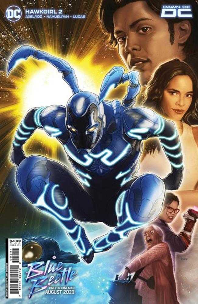 DC Comics COMIC BOOK Hawkgirl #2 (Of 6) Cover C Kaare Andrews Blue Beetle Movie Card Stock Variant