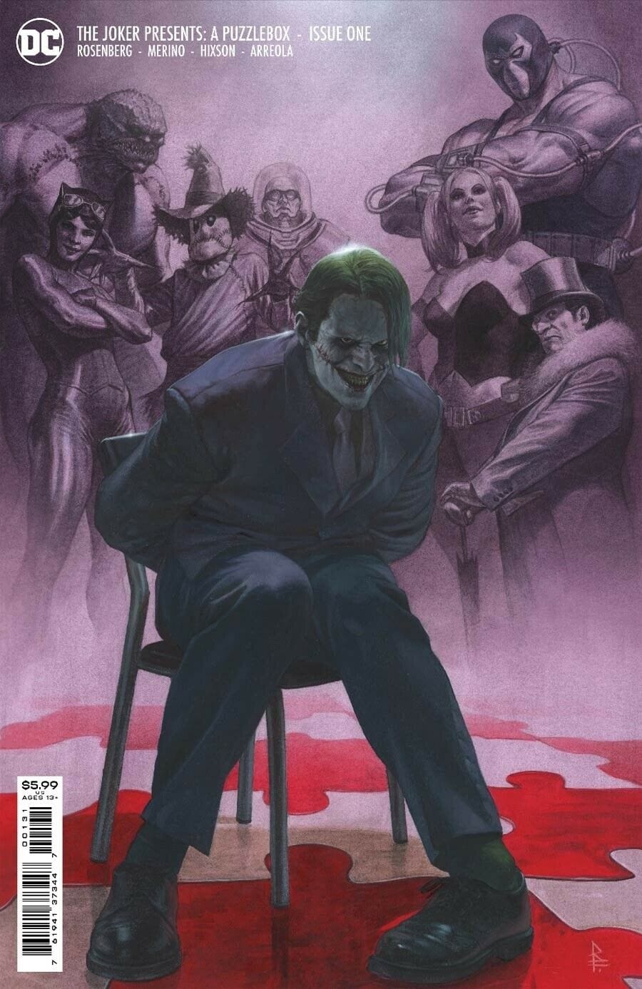 DC Comics COMIC BOOK Joker Presents A Puzzlebox #1 (Of 7) Cover B Riccardo Federici Card Stock Variant