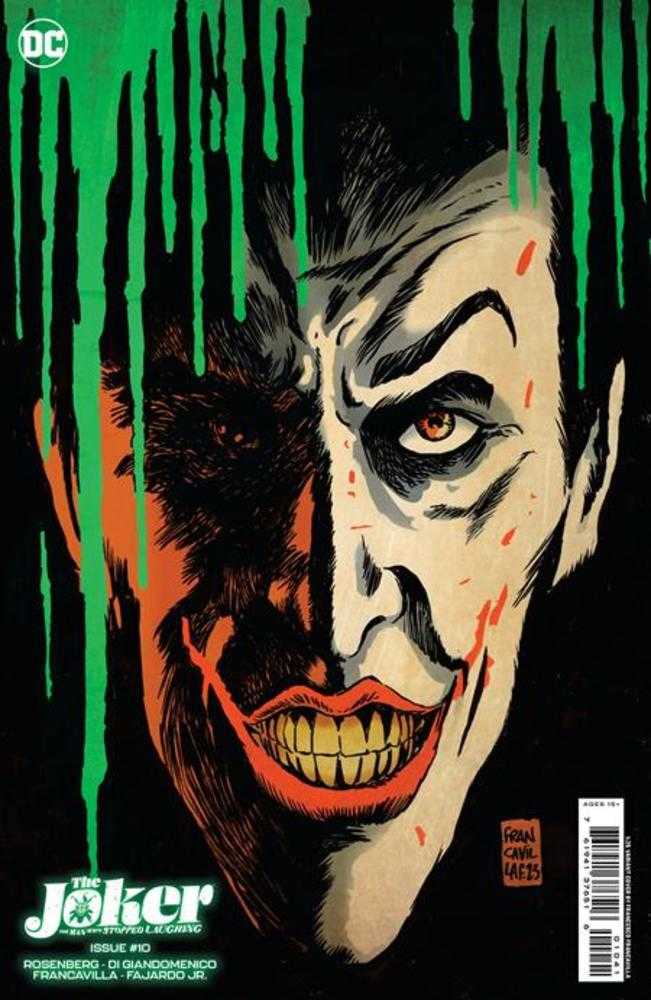 DC Comics COMIC BOOK Joker The Man Who Stopped Laughing #10 Cover D 1 in 25 Francesco Francavilla Variant