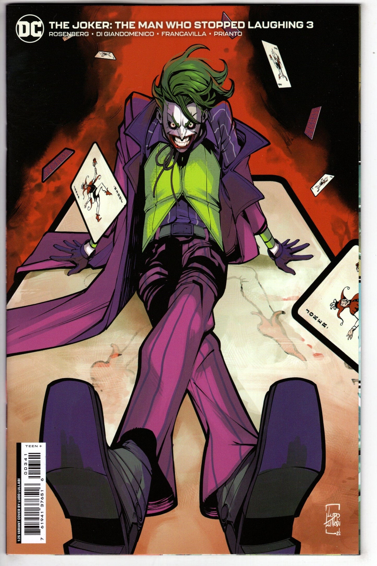 DC Comics COMIC BOOK Joker The Man Who Stopped Laughing #3 Cover E 1 in 25 Ludo Lullabi Variant