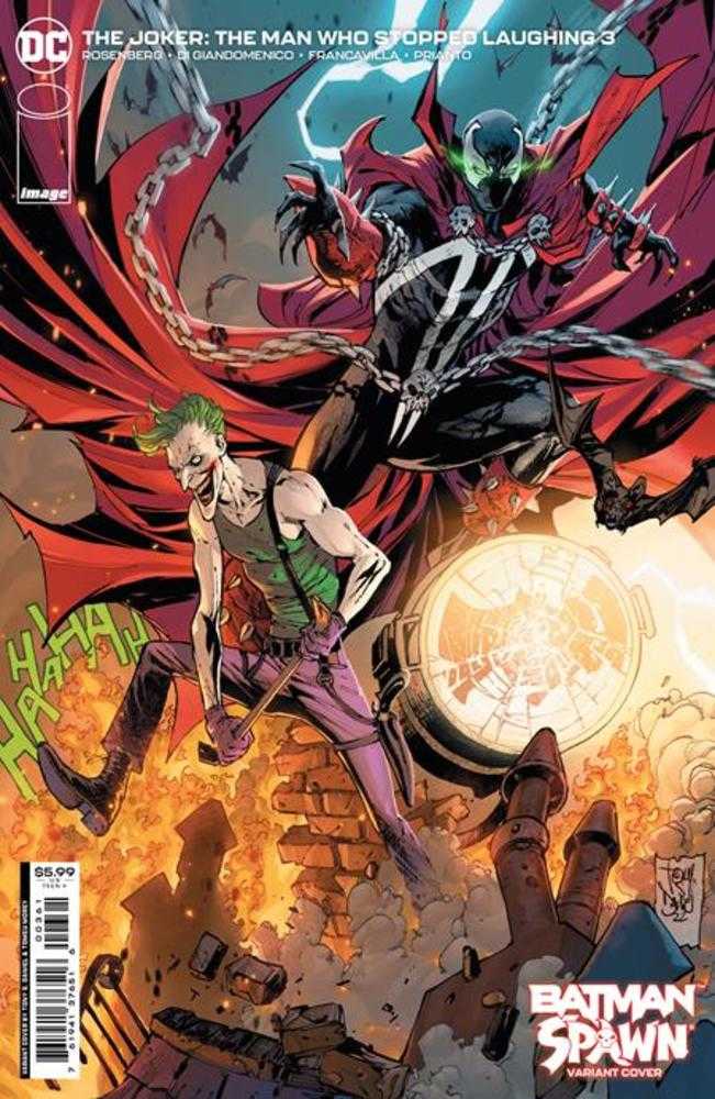 DC Comics COMIC BOOK Joker The Man Who Stopped Laughing #3 Cover F Tony Daniel DC Spawn Variant