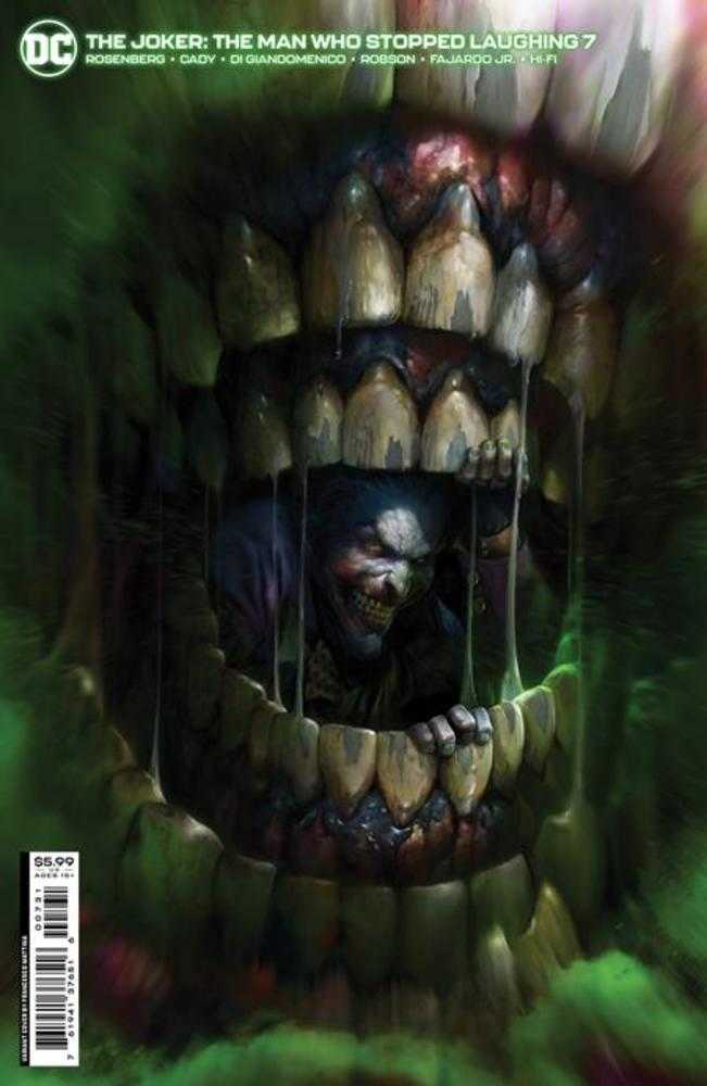 DC Comics COMIC BOOK Joker The Man Who Stopped Laughing #7 Cover C Francesco Mattina Variant