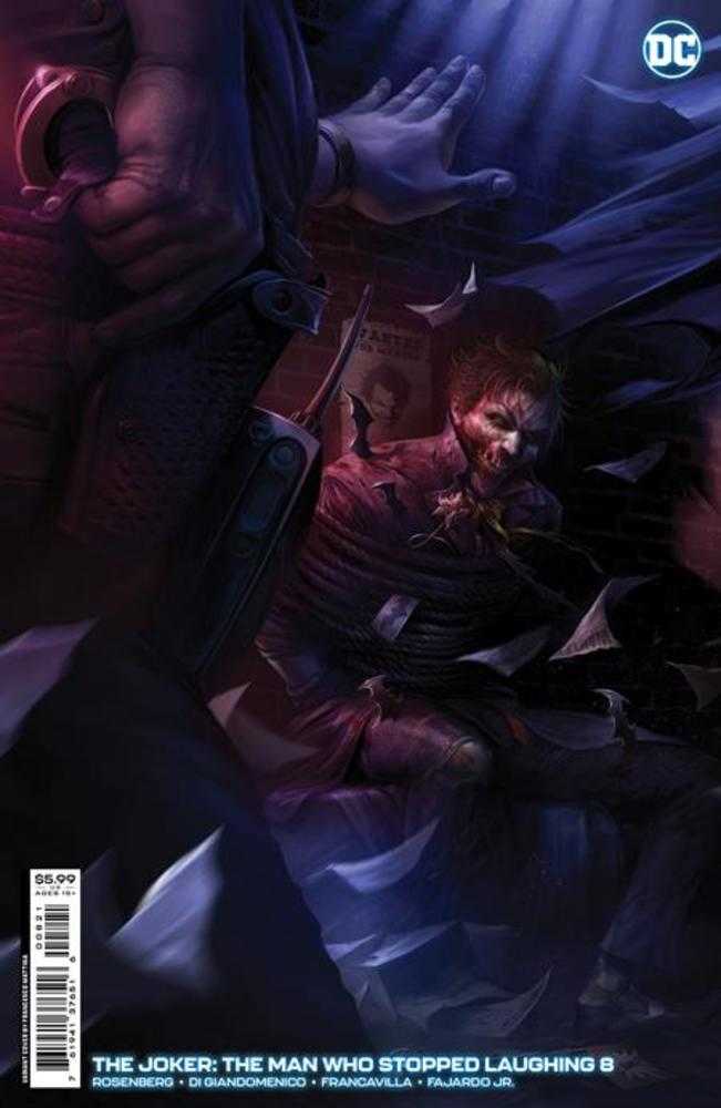 DC Comics COMIC BOOK Joker The Man Who Stopped Laughing #8 Cover B Francesco Mattina Variant