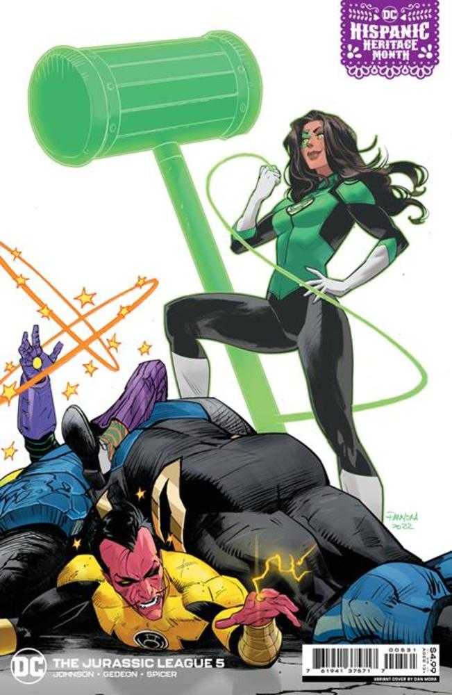DC Comics COMIC BOOK Jurassic League #5 (Of 6) Cover C Dan Mora Hispanic Heritage Month Card Stock Variant