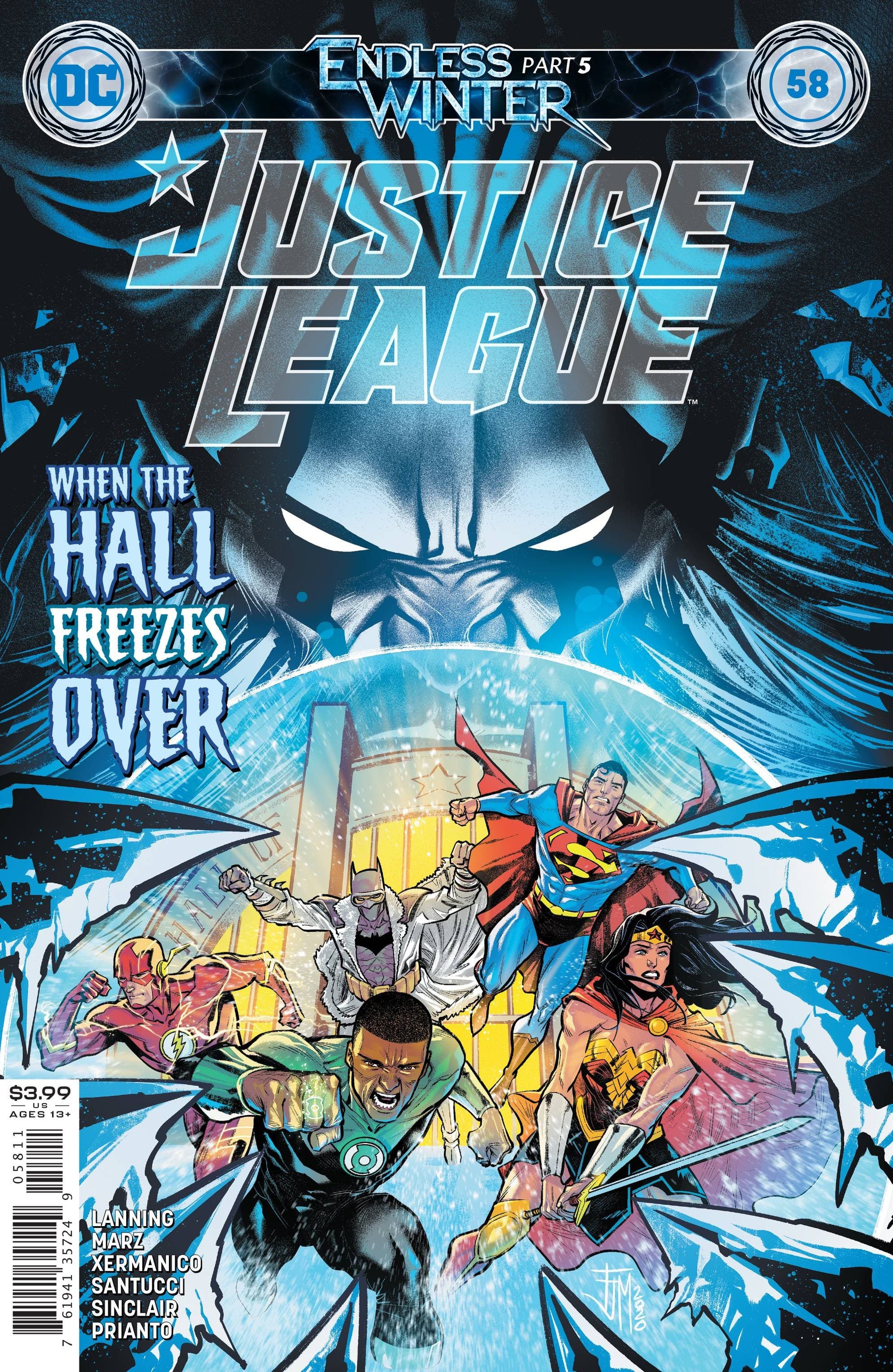 DC COMICS COMIC BOOK JUSTICE LEAGUE #58
