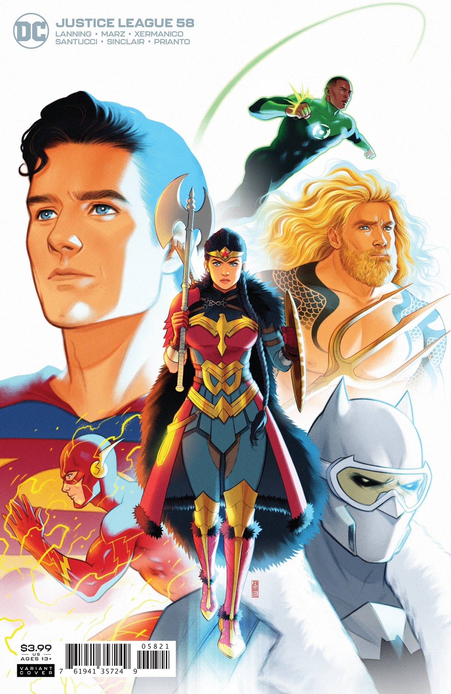 DC COMICS COMIC BOOK JUSTICE LEAGUE #58 VAR ED