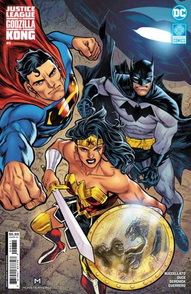 DC Comics COMIC BOOK Justice League vs Godzilla vs Kong #6 (Of 7) Cover C Francis Manapul Card Stock Variant