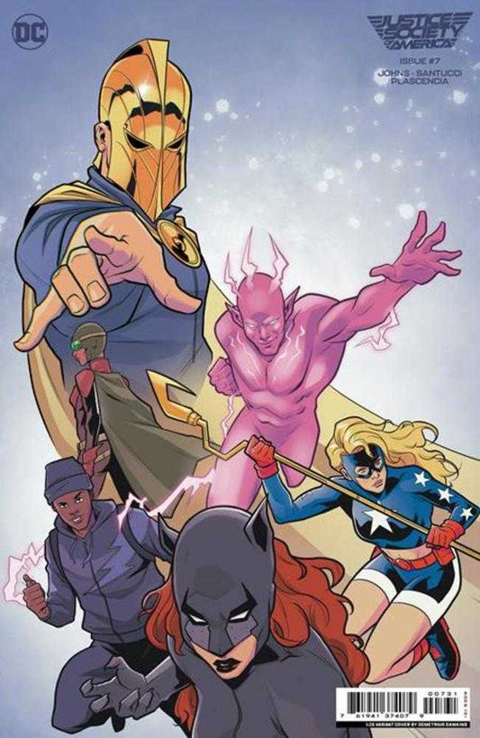 DC Comics COMIC BOOK Justice Society Of America #7 (Of 12) Cover C 1 in 25 Demetrius Dawkins Card Stock Variant
