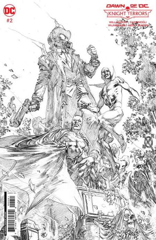 DC Comics COMIC BOOK Knight Terrors #2 (Of 4) Cover F 1 in 50 Ivan Reis Black & White Card Stock Variant