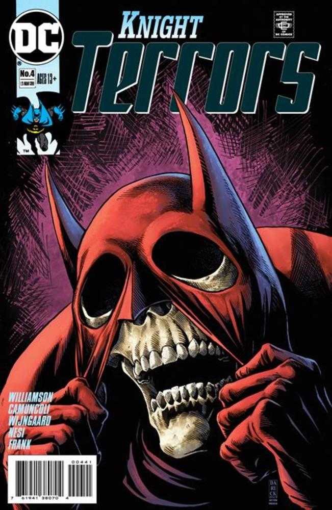 DC Comics COMIC BOOK Knight Terrors #4 (Of 4) Cover E 1 in 25 Darick Robertson Homage Card Stock Variant