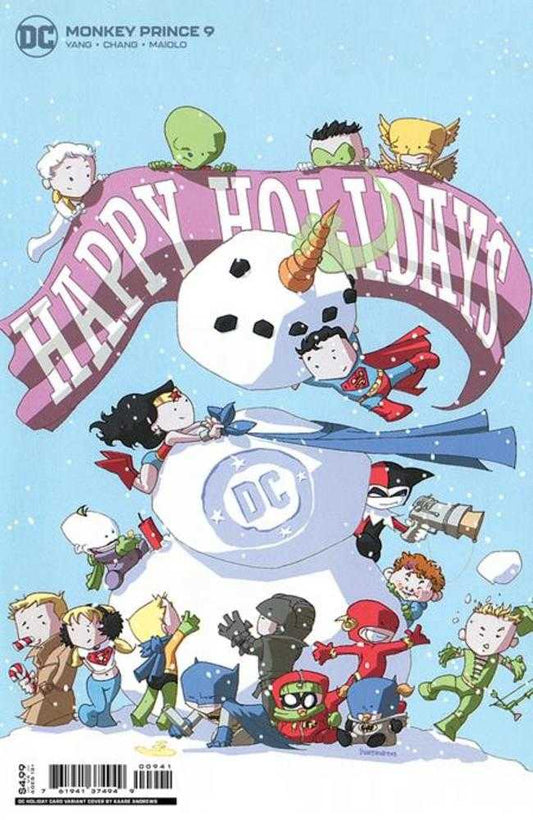 DC Comics COMIC BOOK Monkey Prince #9 (Of 12) Cover C Kaare Andrews Holiday Card Card Stock Variant