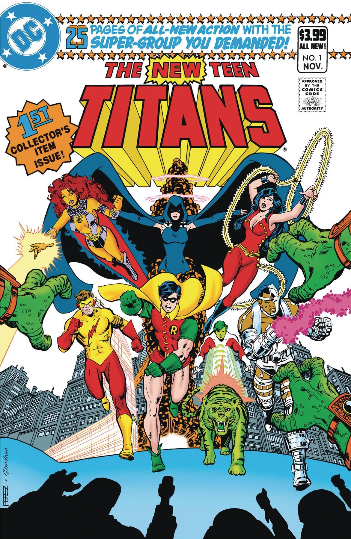 DC COMICS COMIC BOOK NEW TEEN TITANS #1 FACSIMILE EDITION CVR A PEREZ GIORDANO