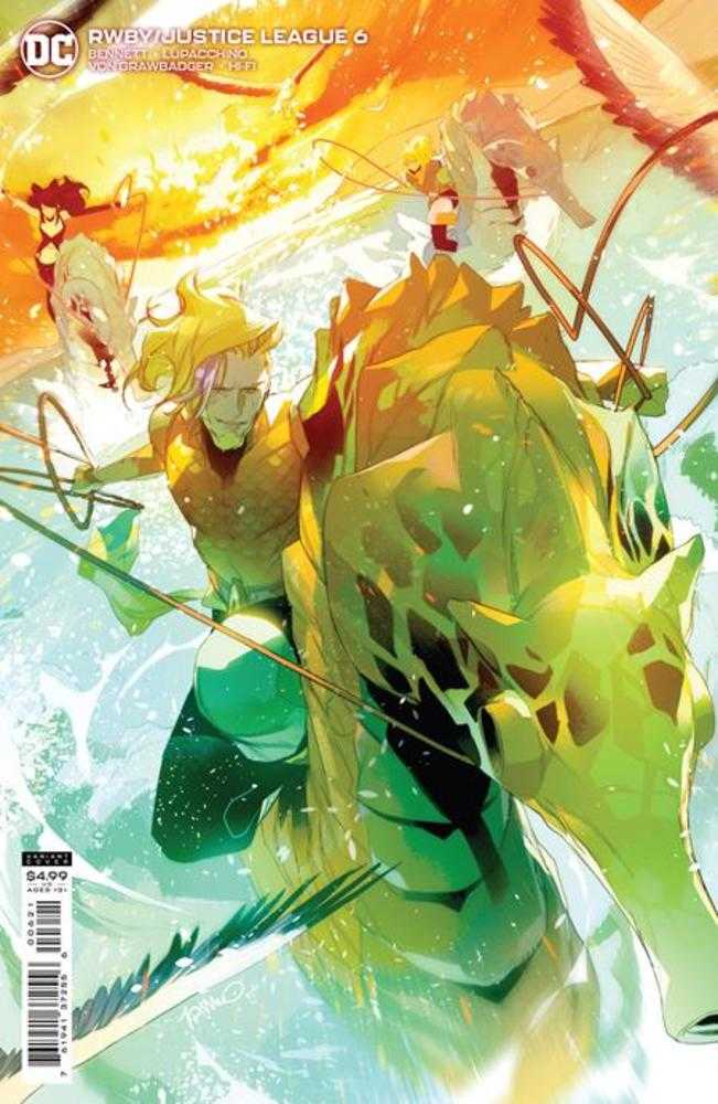 DC Comics COMIC BOOK Rwby Justice League #6 (Of 7) Cover B Simone Di Meo Card Stock Variant