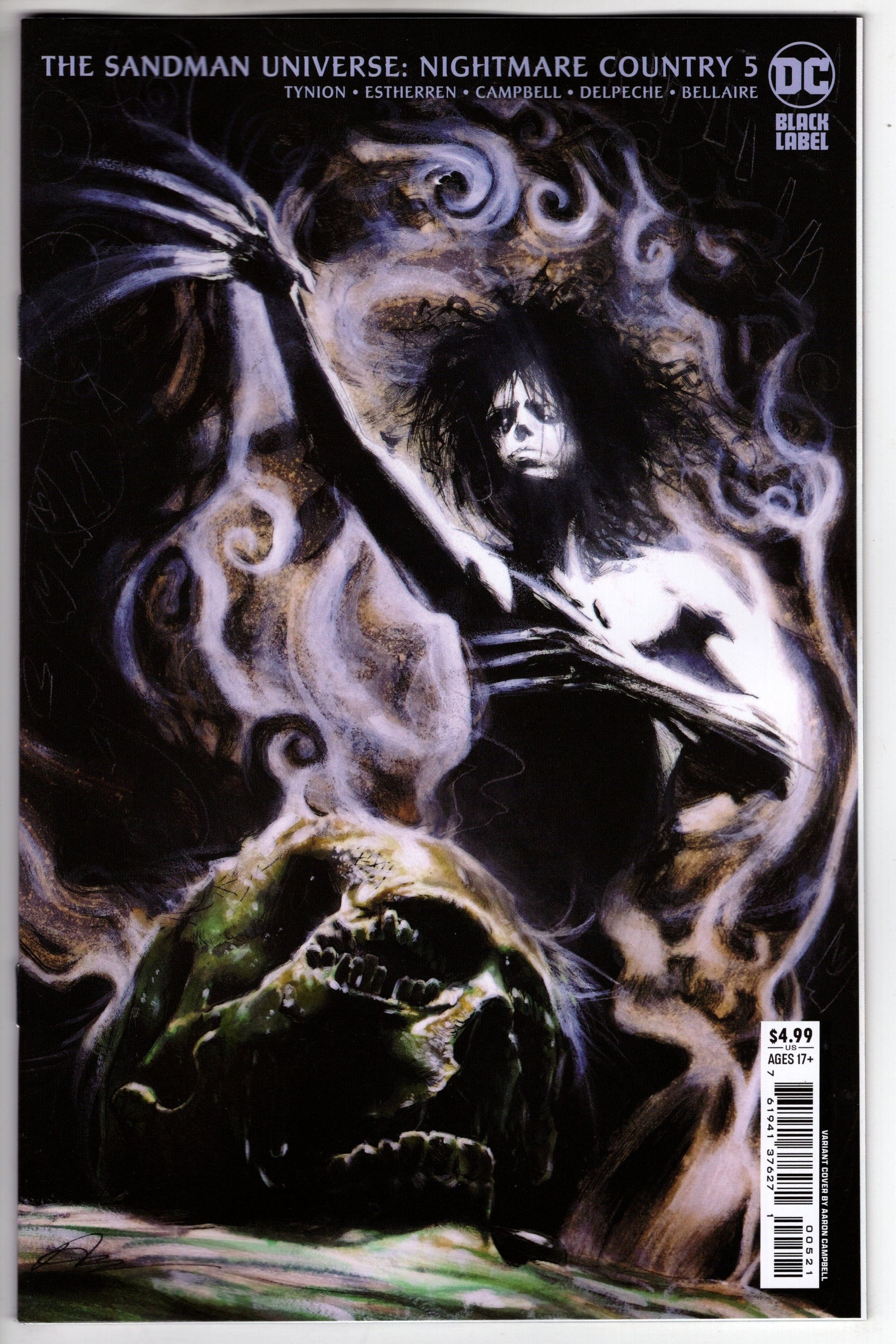 DC Comics COMIC BOOK Sandman Universe Nightmare Country #5 Cover B Aaron Campbell Card Stock Variant (Mature)