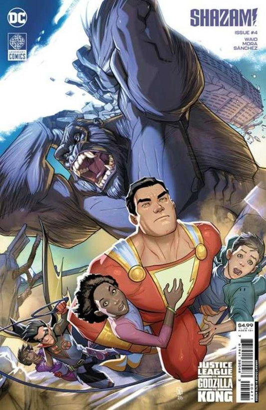 DC Comics COMIC BOOK Shazam #4 Cover G  Pete Woods Connecting Justice League vs Godzilla vs Kong Card Stock Variant