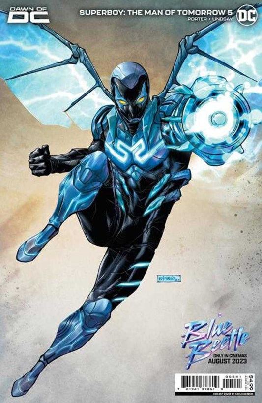 DC Comics COMIC BOOK Superboy The Man Of Tomorrow #5 (Of 6) Cover C Carlo Barberi Blue Beetle Movie Card Stock Variant