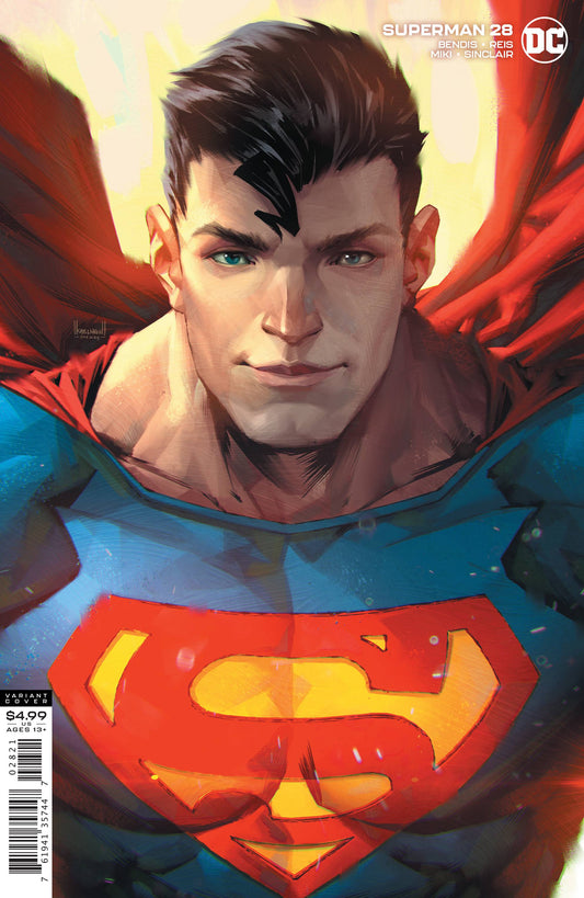DC COMICS COMIC BOOK SUPERMAN #28 CARD STOCK KAEL NGU VAR ED