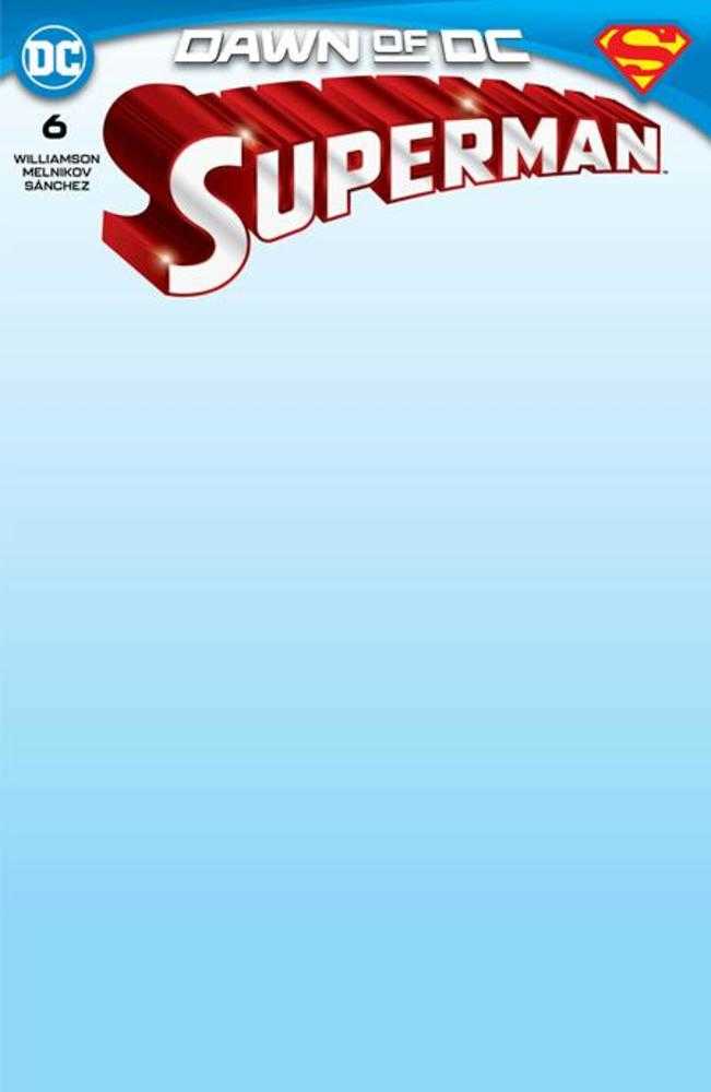 DC Comics COMIC BOOK Superman #6 Cover E Blank Card Stock Variant