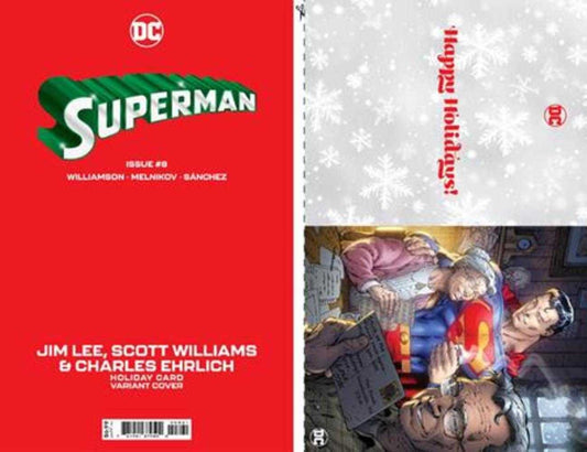 DC Comics COMIC BOOK Superman #8 Cover D Jim Lee DC Holiday Card Special Edition Variant