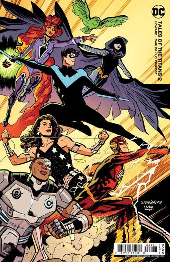 DC Comics COMIC BOOK Tales Of The Titans #2 (Of 4) Cover F Chris Samnee Titans Foil Card Stock Variant