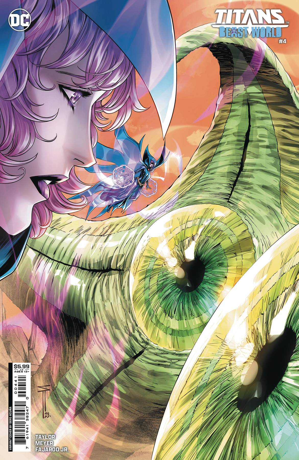 DC COMICS COMIC BOOK TITANS BEAST WORLD #4 (OF 6) CVR C SERG ACUNA CSV