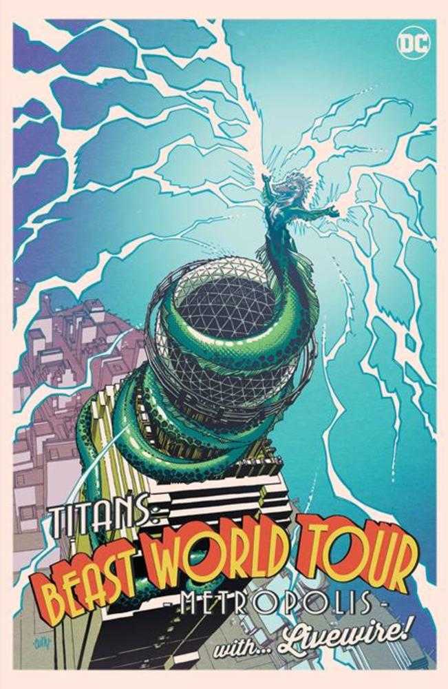 DC Comics COMIC BOOK Titans Beast World Tour Metropolis #1 (One Shot) Cover C Cully Hamner Card Stock Variant