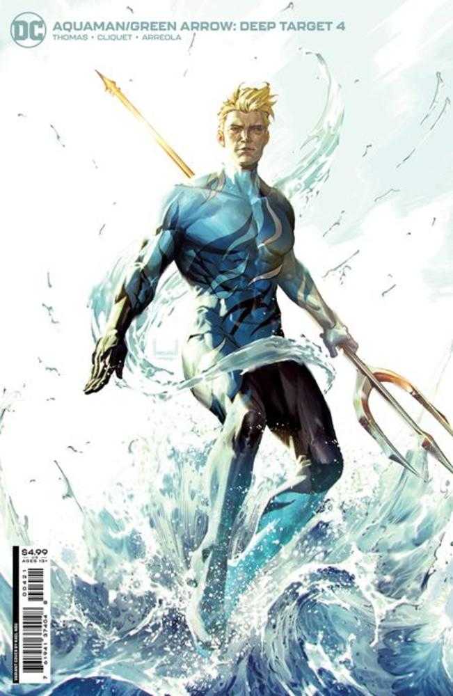 DC Comics comic book VF/NM Aquaman Green Arrow Deep Target #4 (Of 7) Cover B Kael Ngu Card Stock Variant