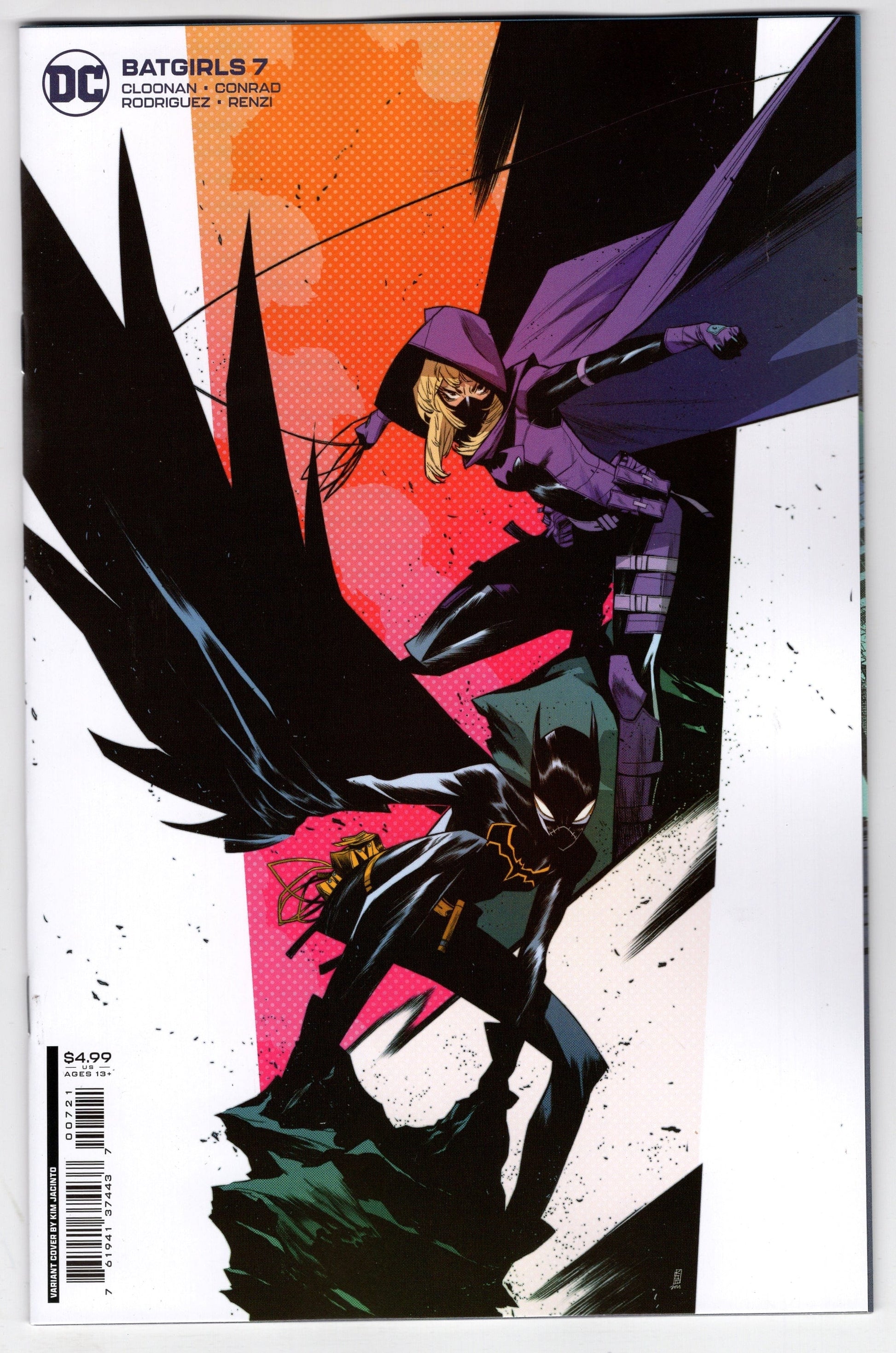 DC COMICS COMIC BOOK VF/NM BATGIRLS #7 CVR B JACINTO CARD STOCK VARIANT