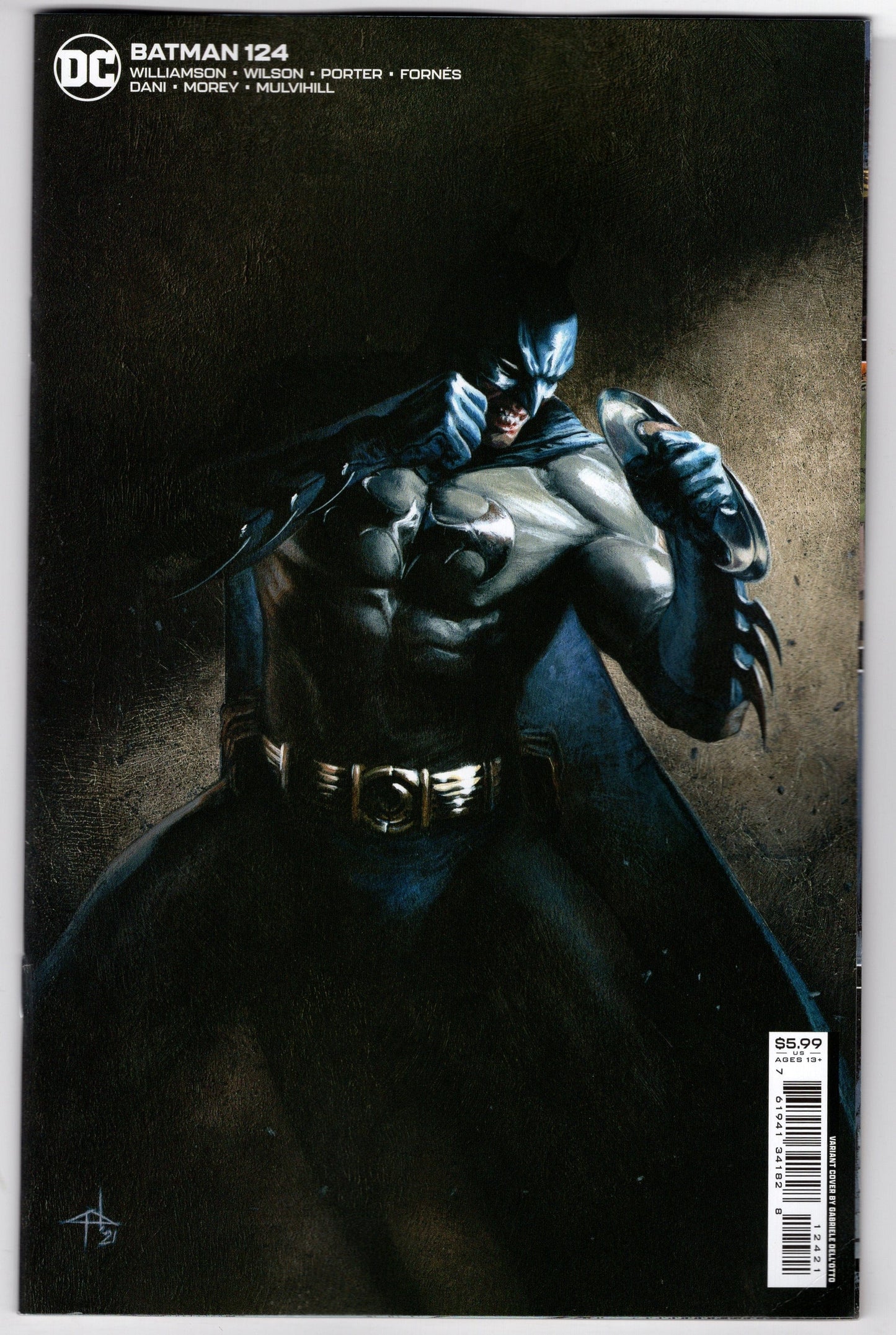 DC COMICS COMIC BOOK VF/NM BATMAN #124 CVR B DELLOTTO VARIANT