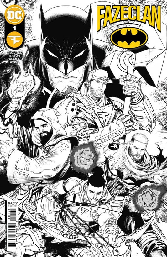 DC COMICS COMIC BOOK VF/NM BATMAN FAZE CLAN ONESHOT #1 CVR F 1:25 KIRKHAM B&W VARIANT