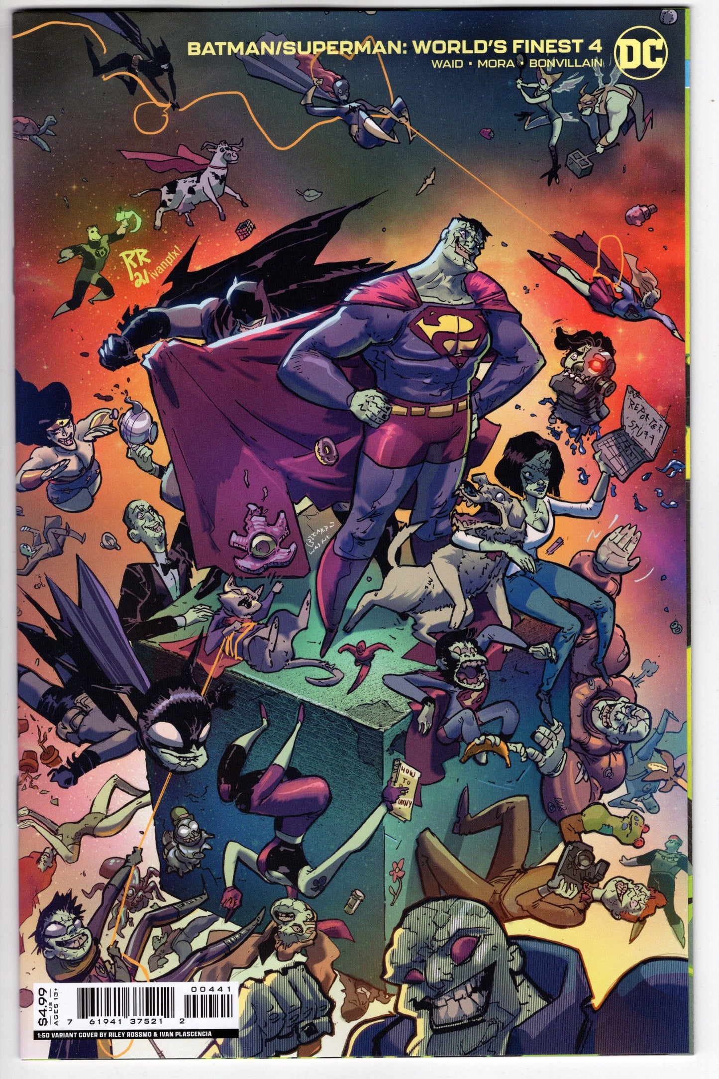 DC COMICS COMIC BOOK VF/NM BATMAN SUPERMAN WORLDS FINEST #4 CVR D 1:50 ROSSMO VARIANT