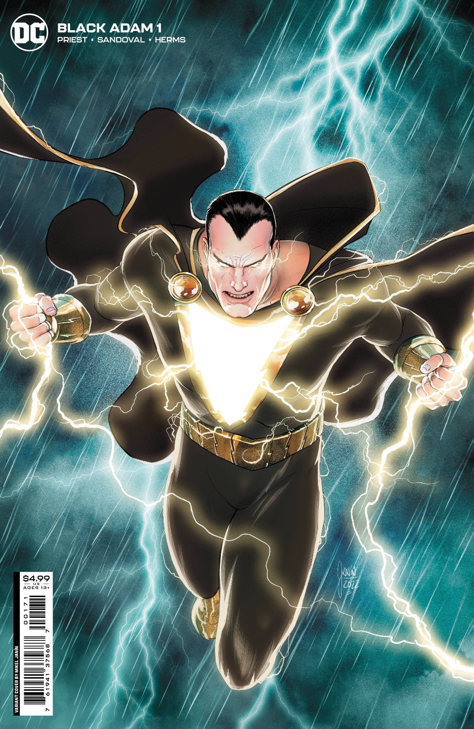 DC COMICS COMIC BOOK VF/NM BLACK ADAM #1 CVR D JANIN