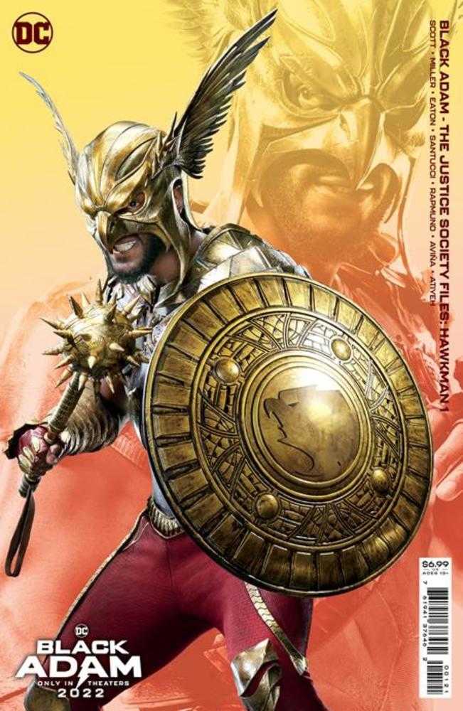 DC Comics COMIC BOOK VF/NM Black Adam Justice Society Files Hawkman #1 (One Shot) Cover B Photo Card Stock Variant