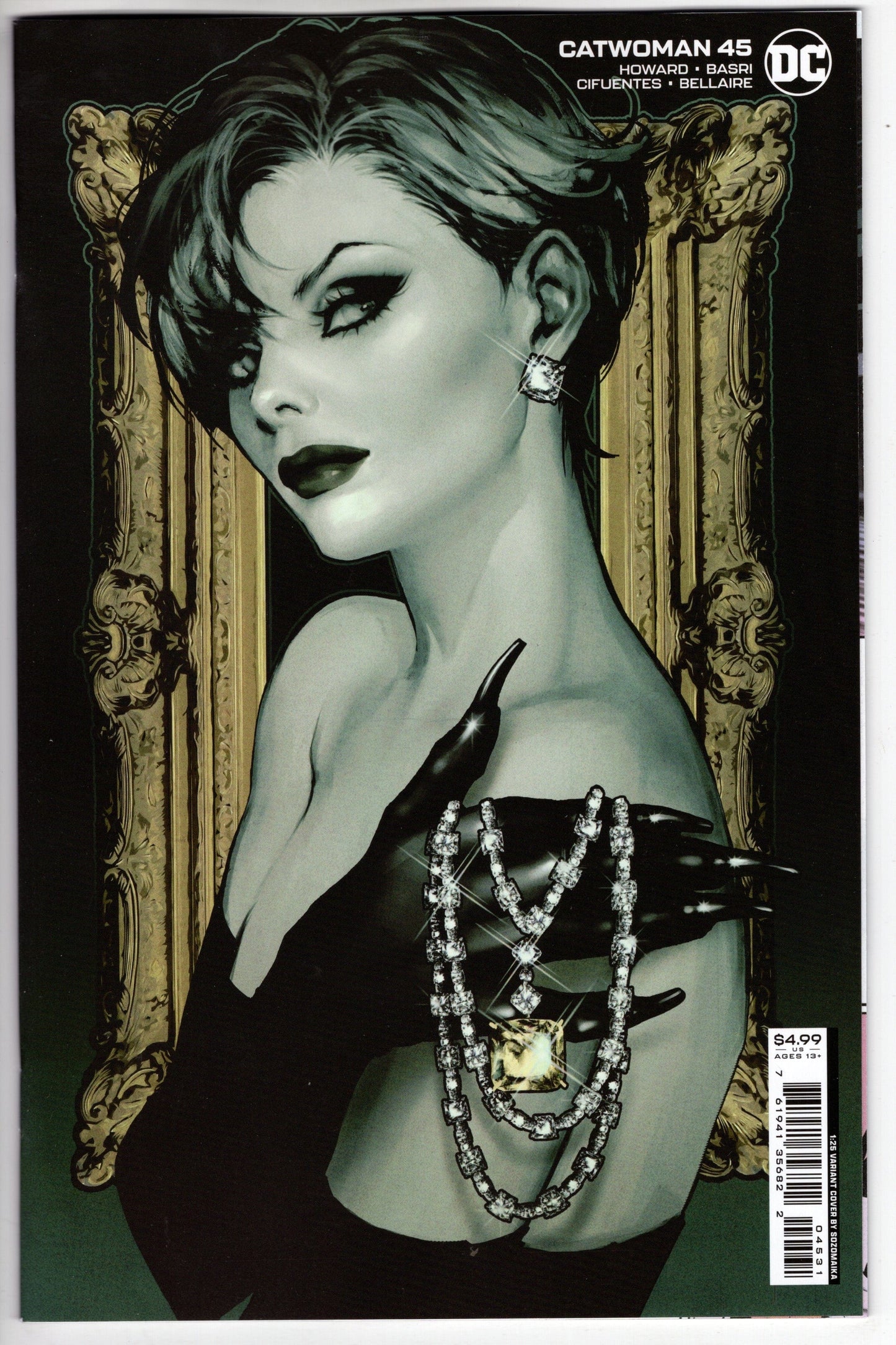 DC Comics COMIC BOOK VF/NM Catwoman #45 Cover C 1 in 25 Sozomaika Card Stock Variant