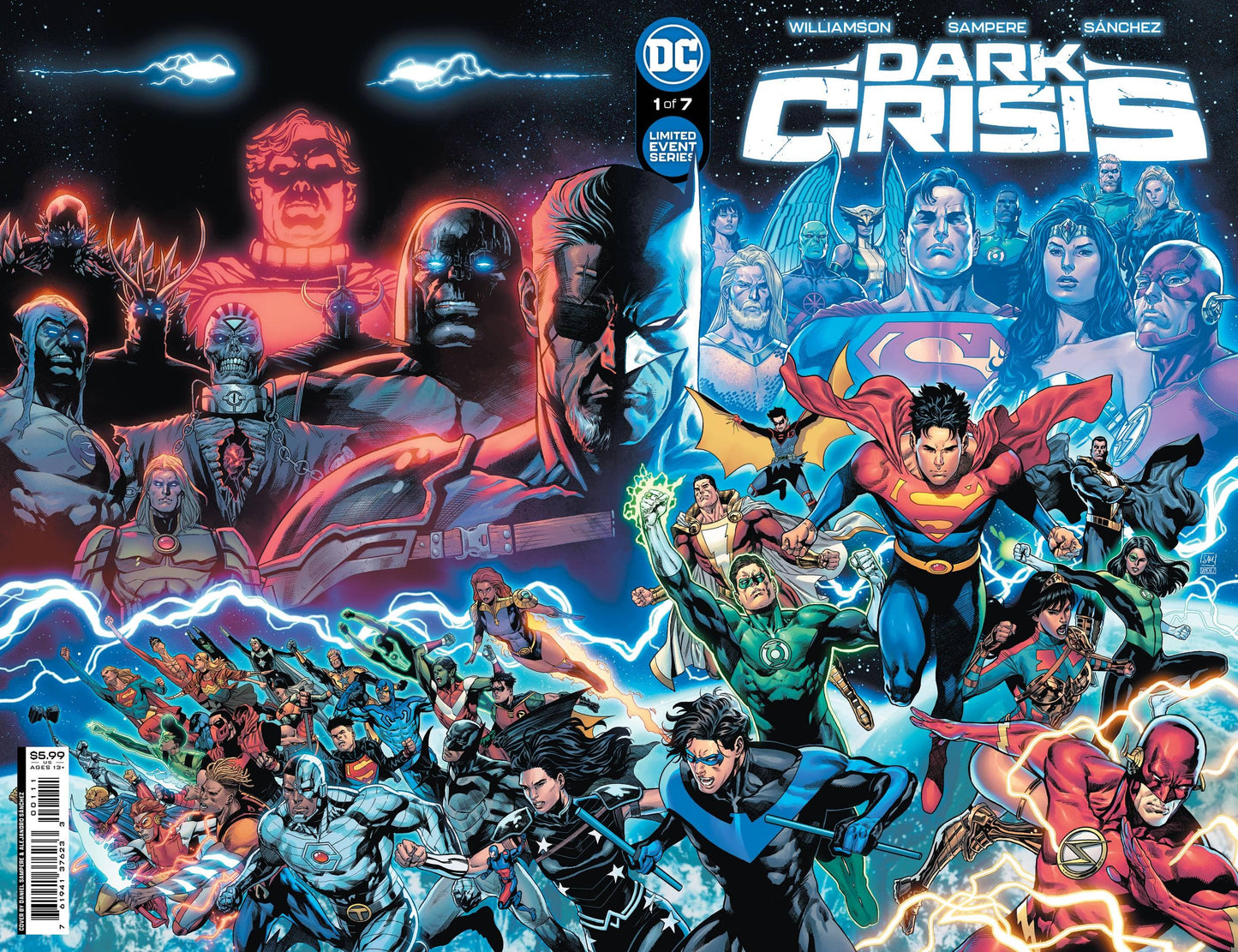 DC COMICS COMIC BOOK VF/NM DARK CRISIS #1 CVR A SAMPERE