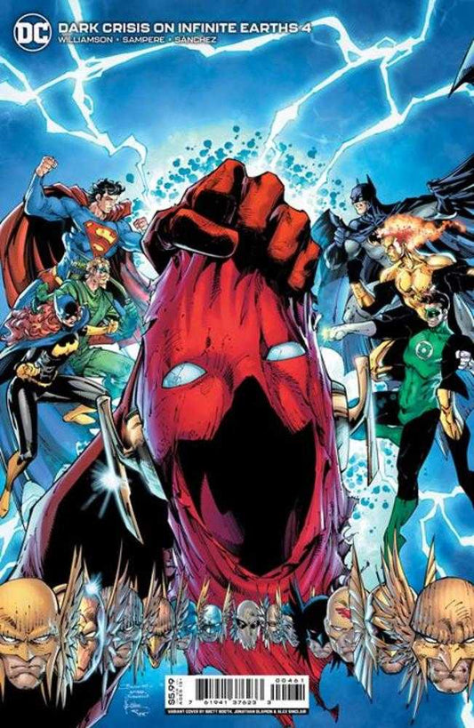 DC Comics COMIC BOOK VF/NM Dark Crisis On Infinite Earths #4 (Of 7) Cover C Brett Booth & Jonathan Glapion Zero Hour Homage Card Stock Variant