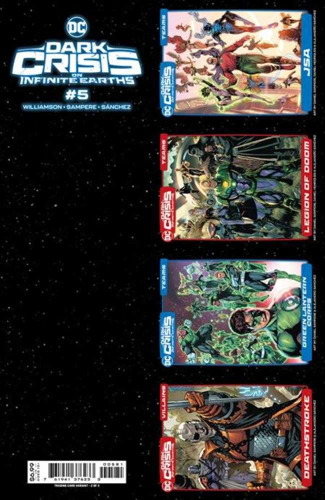 DC Comics COMIC BOOK VF/NM Dark Crisis On Infinite Earths #5 (Of 7) Cover H Perforation Trading Card 2 Of 2 Card Stock Variant