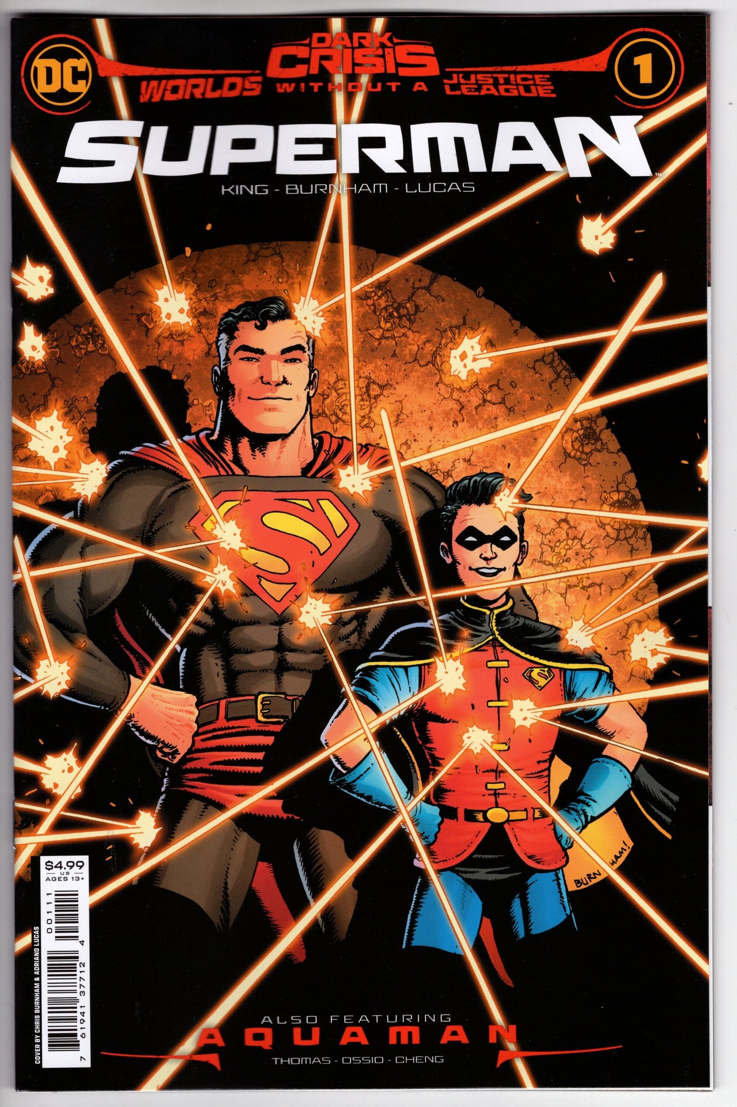 DC Comics COMIC BOOK VF/NM Dark Crisis Worlds Without A Justice League Superman #1 (One Shot) Cover A Chris Burnham