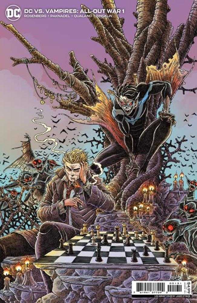 DC Comics COMIC BOOK VF/NM DC vs Vampires All-Out War #1 (Of 6) Cover C 1 in 25 James Stokoe Card Stock Variant