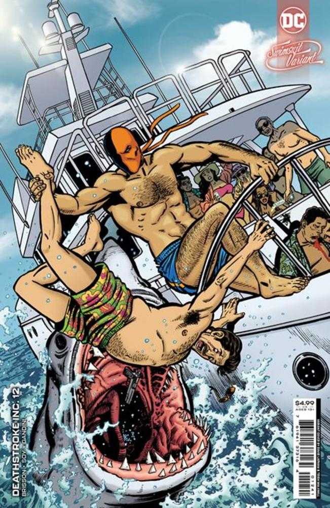 DC Comics COMIC BOOK VF/NM Deathstroke Inc #12 Cover C David Lapham Swimsuit Card Stock Variant