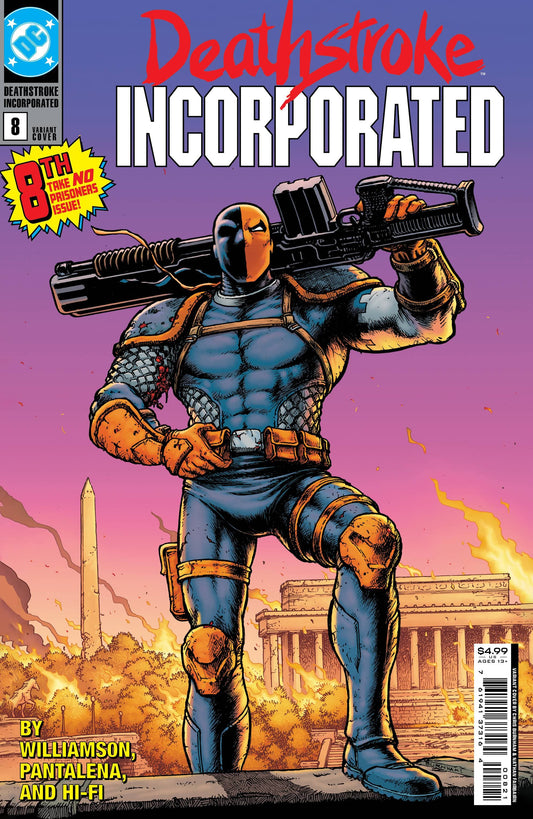 DC COMICS COMIC BOOK VF/NM DEATHSTROKE INC #8 CVR B BURNHAM CARD STOCK VAR