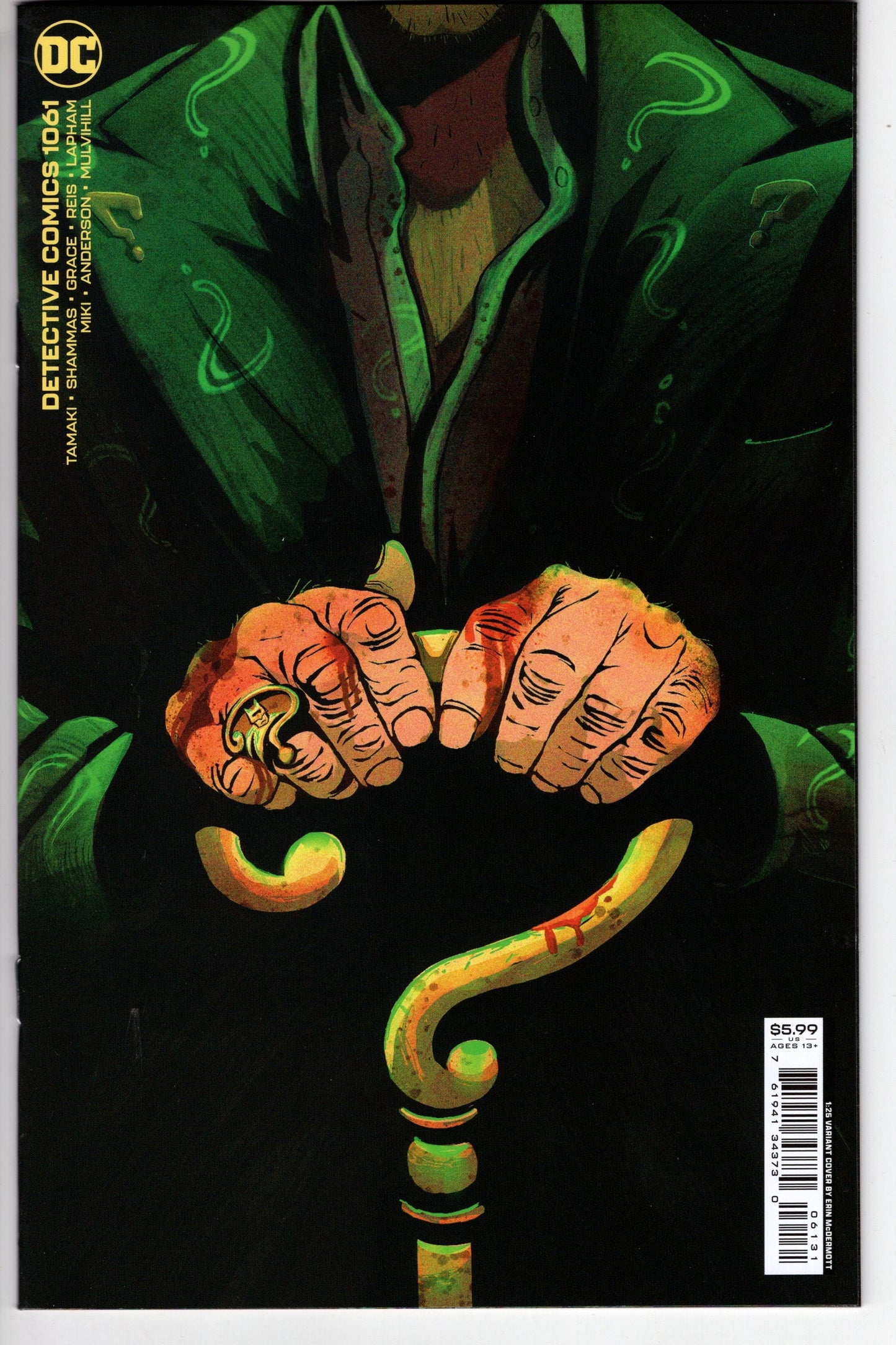 DC Comics COMIC BOOK VF/NM Detective Comics #1061 Cover C 1 in 25 Erin Mcdermott Card Stock Variant