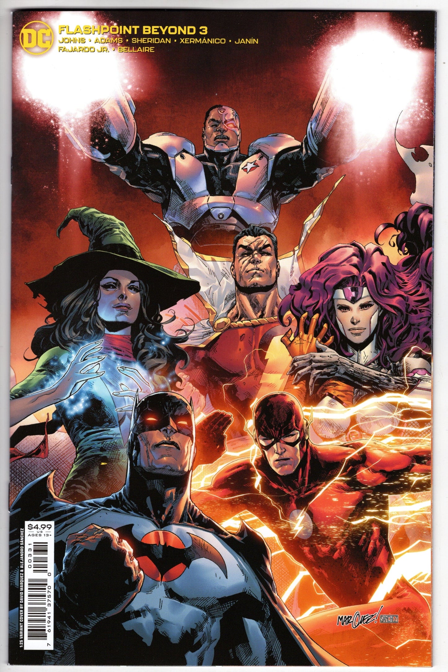 DC Comics COMIC BOOK VF/NM Flashpoint Beyond #3 (Of 6) Cover C 1 in 25 David Marquez Card Stock Variant